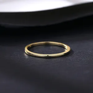 Sterling Silver SIZE 7 18kt Gold Plated 925 Solid Band thumbnail 4