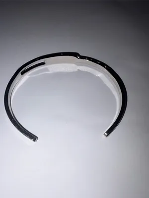 Silver Crystal Accent Cuff Bracelet thumbnail 5