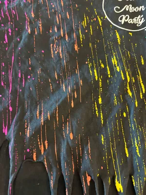 Full Moon Boho Summer Top Medium New no Tags Black thumbnail 5