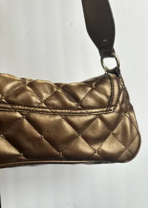 Y2K City UNLTD Quilted Gold Metallic Purse thumbnail 14