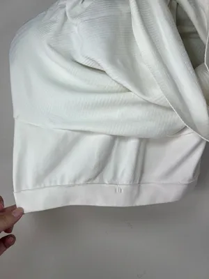 Lululemon Ebb to Street Tank Top White Ribbed Built In Bra Racerback Athletic 8 thumbnail 14