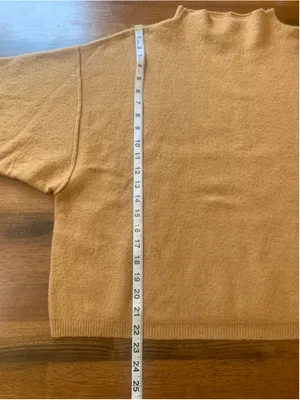 Free People Sweater Large Gold Tan thumbnail 6