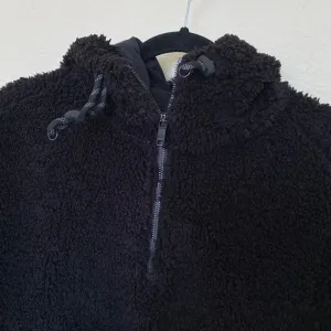 Lululemon Textured Fleece 1/2‎ Zip Black size 4 sherpa hooded thumbnail 5