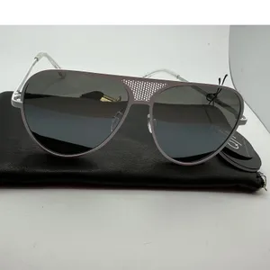 Quay Australia Iconic Aviator Sunglasses White Metal Mesh Bridge Black Lens NEW thumbnail 8