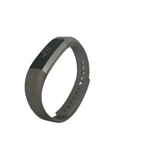 FitBit Alta Leather Stainless Clasp Accessory Band Color is Graphite Size L NiB thumbnail 3