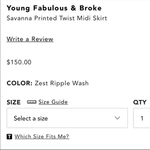NWT Young Fabulous & Broke Savana Twist Mid Skirt thumbnail 15