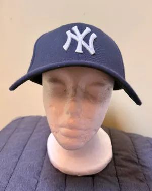 New Era New York Yankees 39THIRTY Navy Blue Stretch Fit Baseball Cap thumbnail 1