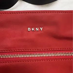 DKNY Gia Red with Black Strap Nylon Crossbody bag thumbnail 8
