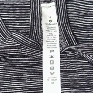 Lululemon Size 4 Nulu Wee Are From Space Black Grey Cool Racerback II Tank Top thumbnail 6