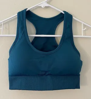 Women’s Sports‎ Bra turquoise removable cups padded workout exercise comfortable thumbnail 1