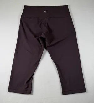 Lululemon Leggings Womens 10‎ Purple High Rise Yoga Athletic Gym Pants Crop thumbnail 1