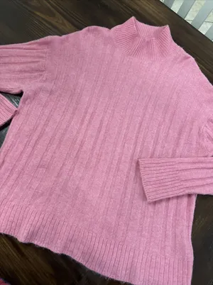 J. Crew Merino Alpaca Wool Blend Wide Cable Sweater Pink Large Cozy Grandma Core thumbnail 1