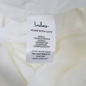 Lulus Unique Perfection Mini Dress Womens M White Floral Jacquard One-Shoulder thumbnail 3