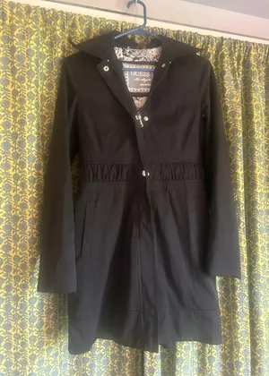 Black Windbreaker Jacket With Removeable Good Woman’s Size S thumbnail 1