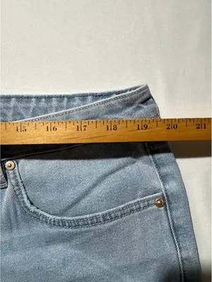 Seven7 Premium Brand Light Blue Straight Leg Jeans Size 16 thumbnail 5
