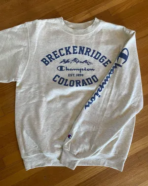 Cream Champion Breckenridge Crewneck thumbnail 1