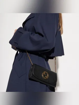GUCCI Blondie GG logo leather wallet on chain crossbody bag WOC thumbnail 2