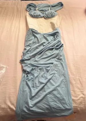 Lacemade Twelfth Night Corset Dress Blue Size XL thumbnail 1