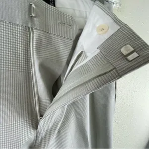 ASOS Gray Checkered Patterned Straight Cuffed Leg Trousers‎ Size 28 thumbnail 6