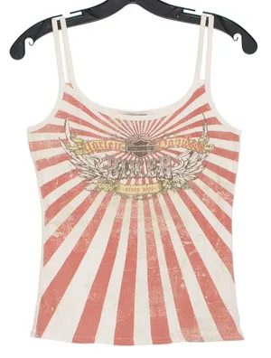 Vintage Harley Davidson Tank Top Graphic Biker Y2K 90s Grunge Americana Retro M thumbnail 1