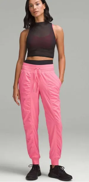 Lululemon Dance Studio Mid-Rise Full-Length Joggers in Sakura Pink thumbnail 1