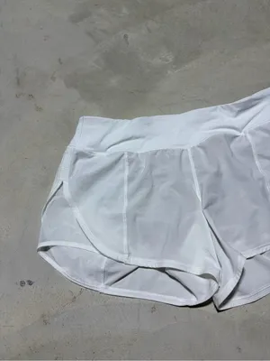 Lululemon White Women's Active Shorts - Lightweight Running Shorts 8 thumbnail 2