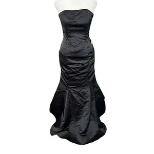 Vintage Gunne Sax Jessica McClintock Black Mermaid Gown NWT XS Strapless Y2K thumbnail 2