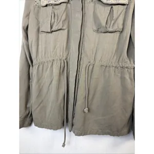Miss Me Jacket Army Green Dune Drawcord Cotton Embroidered Fairy Grunge Large thumbnail 4