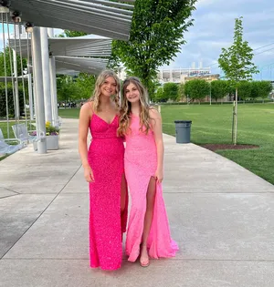 Sherri Hill Pink Prom Dress thumbnail 4