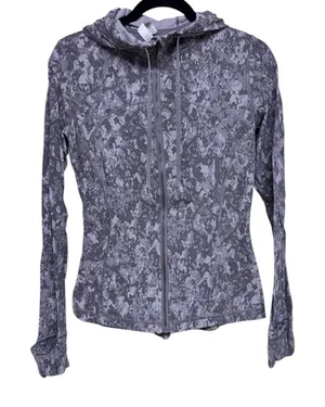 Lululemon Hooded Define Jacket *Nulu Hideaway Camo Lunar Rock Multi Women's Sz 8 thumbnail 1