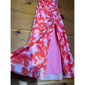 Lulus Chania Pink Multi Abstract Strapless Midi Dess Cruise Resort Party Medium thumbnail 5