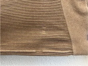 FRAME Camel Ribbed Knit Flare Wide Leg Pants L High Waist Pull On Lounge Stretch thumbnail 4