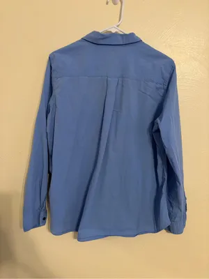 Ariat XL Blue Relaxed Button Front Performance Shirt Western Outdoor thumbnail 7