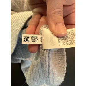 Aerie‎ Women XL Sweater Grey Pearl Embellished Cable Knit Raglan Sleeve Classic thumbnail 8