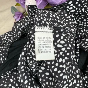 Very J NWT Boutique Black and White Polka Dot Tiered Skirt thumbnail 8