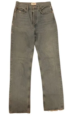 AGOLDE distressed high waist‎ straight jeans size 25 women's thumbnail 1