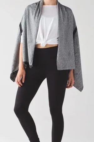 Lululemon Vinyasa Scarf Wrap Rulu Running Luon Speckled Jacquard Athletic Black thumbnail 1