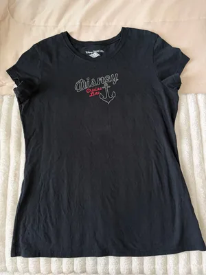 Disney Black Short-Sleeve Cruise Line Tee with Rhinestone Anchor thumbnail 1