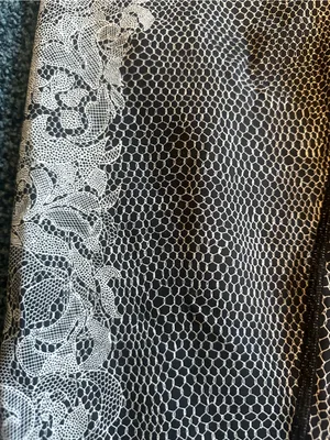Lululemon Wunder Under Black & White Lace Nulux Leggings size 8 Excellent thumbnail 11