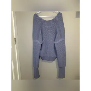Free People Into You Purple Knit Pullover Oversized Sweater Women’s Size Medium thumbnail 5