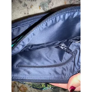 Vera Bradley Y2k Green Blue Paisley Quilted Cotton Crossbody Bag Organizer thumbnail 7