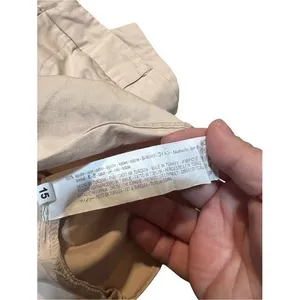 Zara Women's Sz Small Gabardine Top with Belt Light Beige Khaki Strapless Cotton thumbnail 14