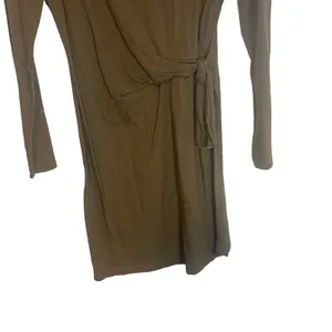 Aerie‎ Women's Size Medium Long Sleeve Side Tie Casual T Shirt Dress thumbnail 3