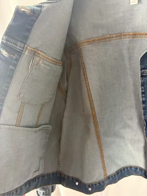 Time and Tru Denim Jacket Classic Fit Button Front Jean Jacket XXL GUC Plus Size thumbnail 3