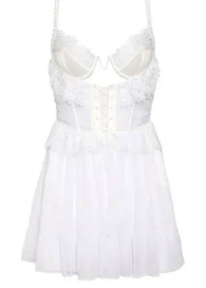 For Love & Lemons Underwire Bridal Sexy Corset Party Fancy Prom Mini Dress NWT S thumbnail 1