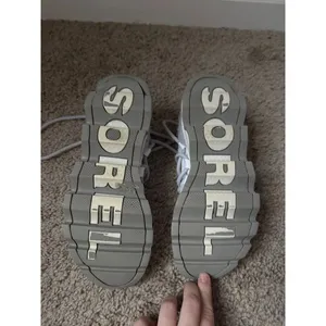 Sorel Kinetic Impact Lace Sneakers White Gray Women’s Size 7 thumbnail 3