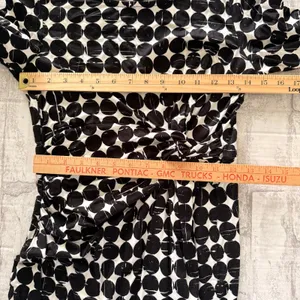 Seraphine Black White Polka Dot Knot Front Maternity Dress Long Sleeve Sz S thumbnail 7