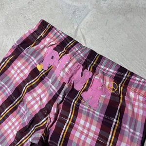 Victoria's Secret PINK Pajama Lounge Flannel Pants Spellout Vintage XS Cotton Y2K thumbnail 3