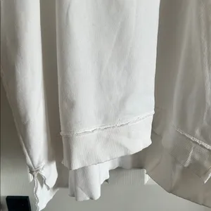 Aerie White Big Chill Oversized Distressed Sweatshirt thumbnail 5