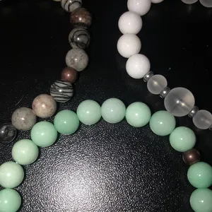 (3) new elevated faith natural stone bracelets thumbnail 2